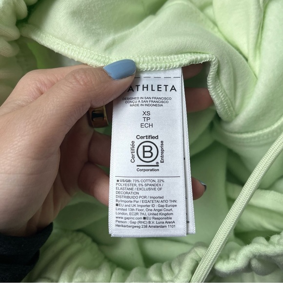 NWT Athleta Forever Fleece High Rise Jogger Honeydew Green Size XS Women - Picture 9 of 14